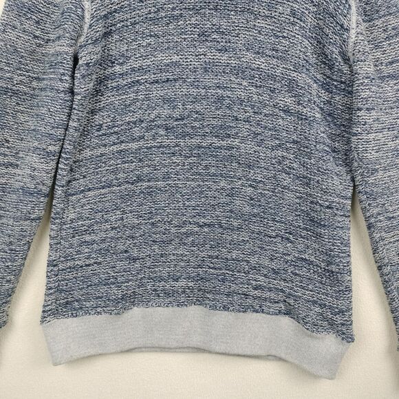 Schott Bros Sweater Mens Small Blue Gray Perfecto Crew Neck Heathered Marled USA - Picture 5 of 13